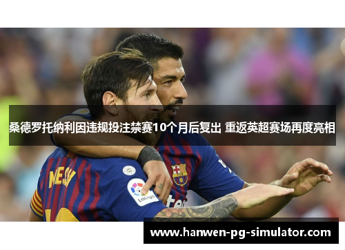 桑德罗托纳利因违规投注禁赛10个月后复出 重返英超赛场再度亮相